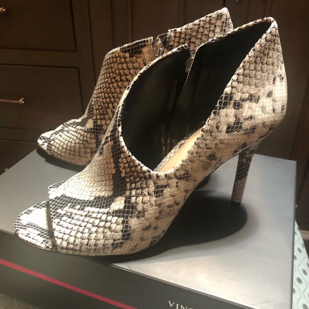 Vince Camuto Leather Python Booties - image 2